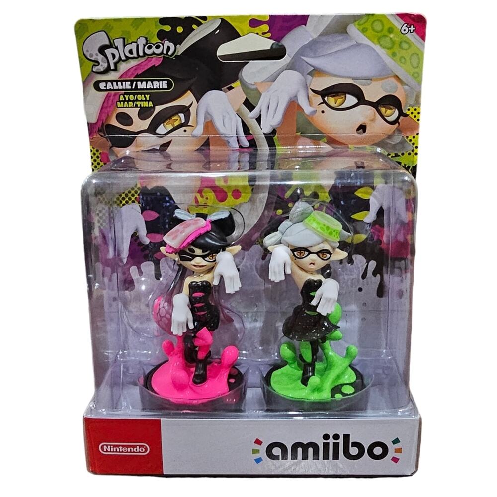 New Nintendo Amiboo Splatoon Callie and Marie 2 Pack Squid Sisters Wii U